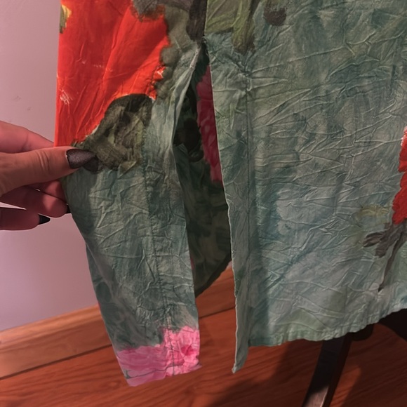 Jams World Sleeveless Dress Loose Fit Retro Floral Dress Hawaiian Tropical - Picture 6 of 8